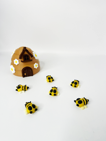 Beehive with bees